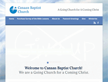 Tablet Screenshot of canaanbaptistchurchurbana.org